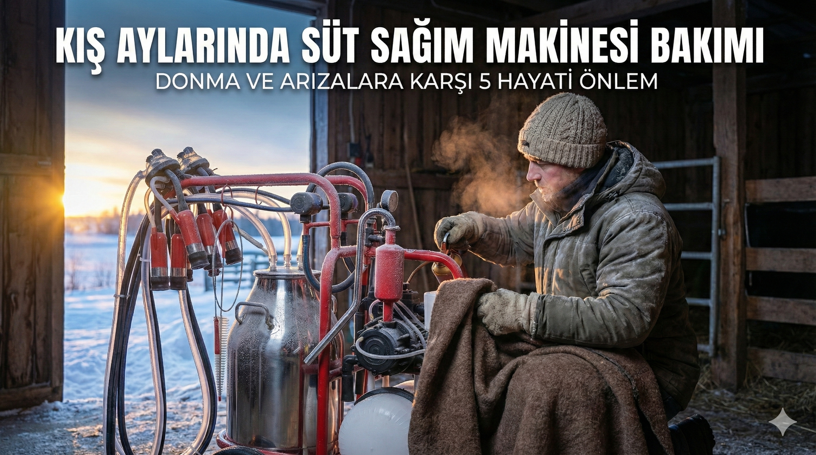 Kış aylarında süt sağım makinesi bakımı ve donmaya karşı önlemler