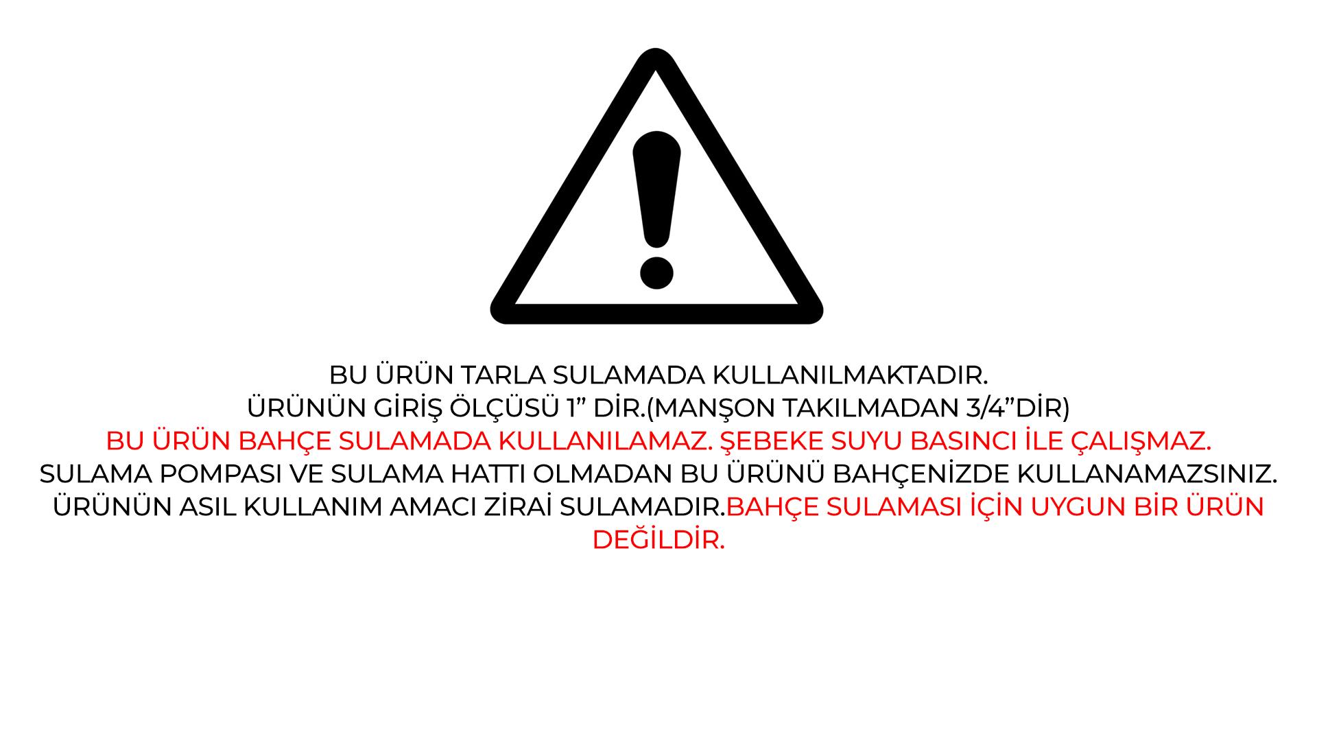 Cansu Yağmurlama Sulama Fıskiyesi CS1001 (Tarla Sulama)