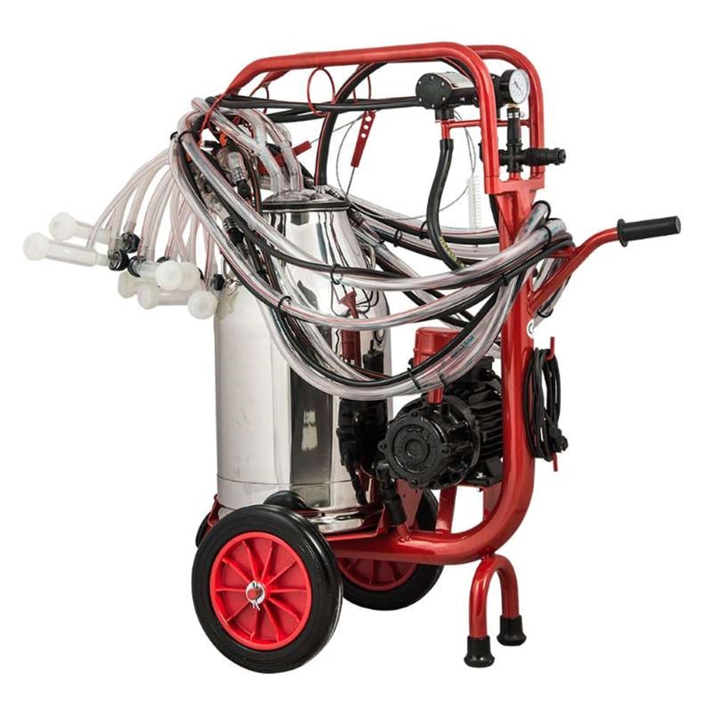 Kurtsan Dört Sağım Tek Güğüm CYK Koyun/Keçi Süt Sağım Makinesi 40 Litre (Kuru)
