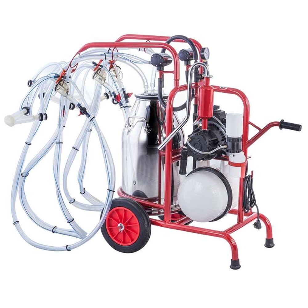 Kurtsan Dört Sağım Tek Güğüm Koyun/Keçi Süt Sağım Makinesi 40 Litre (Yağlı)