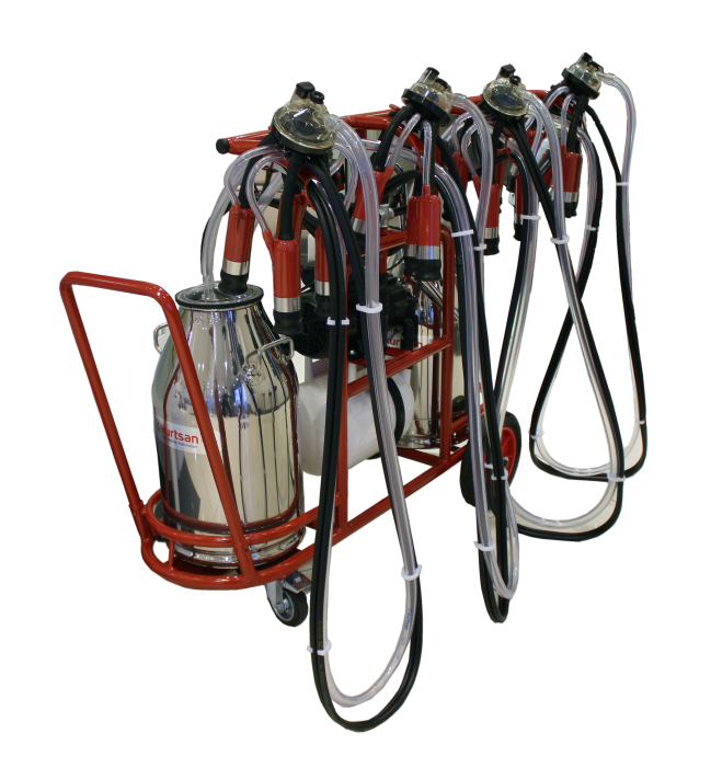 Kurtsan KM04070 Dört Sağım Çift Güğüm Süt Sağım Makinesi 80 Litre (Yağlı)