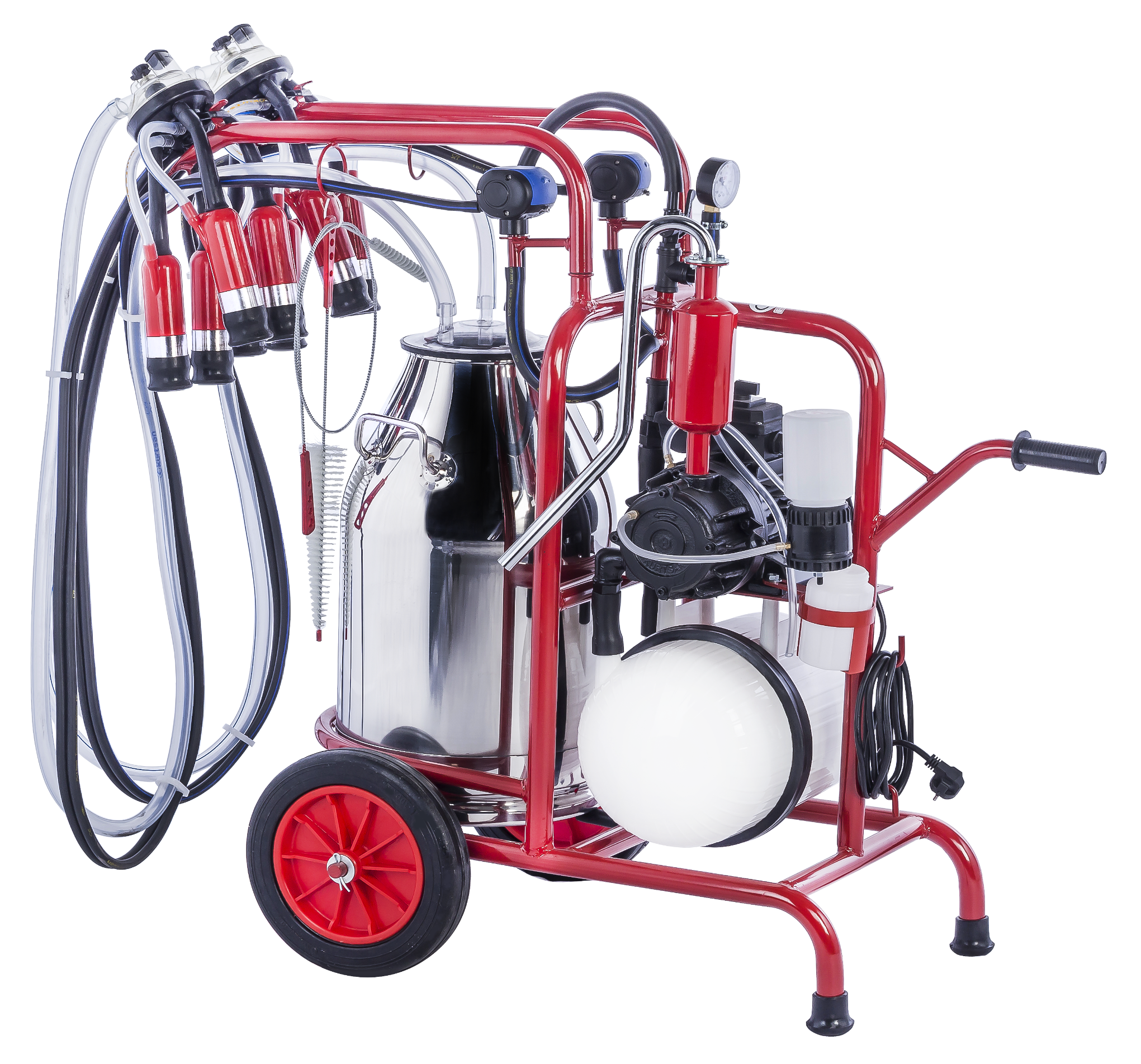 Kurtsan KM04096 Çift Sağım Tek Güğüm Süt Sağım Makinesi 40 Litre (Yağlı)