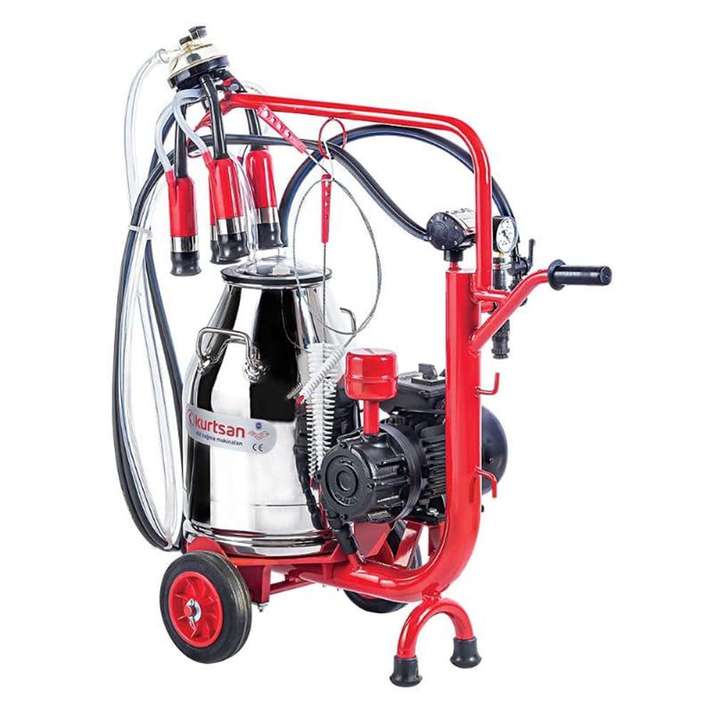 Kurtsan Tek Sağım Tek Güğüm CYK Süt Sağım Makinesi 30 Litre (Kuru)