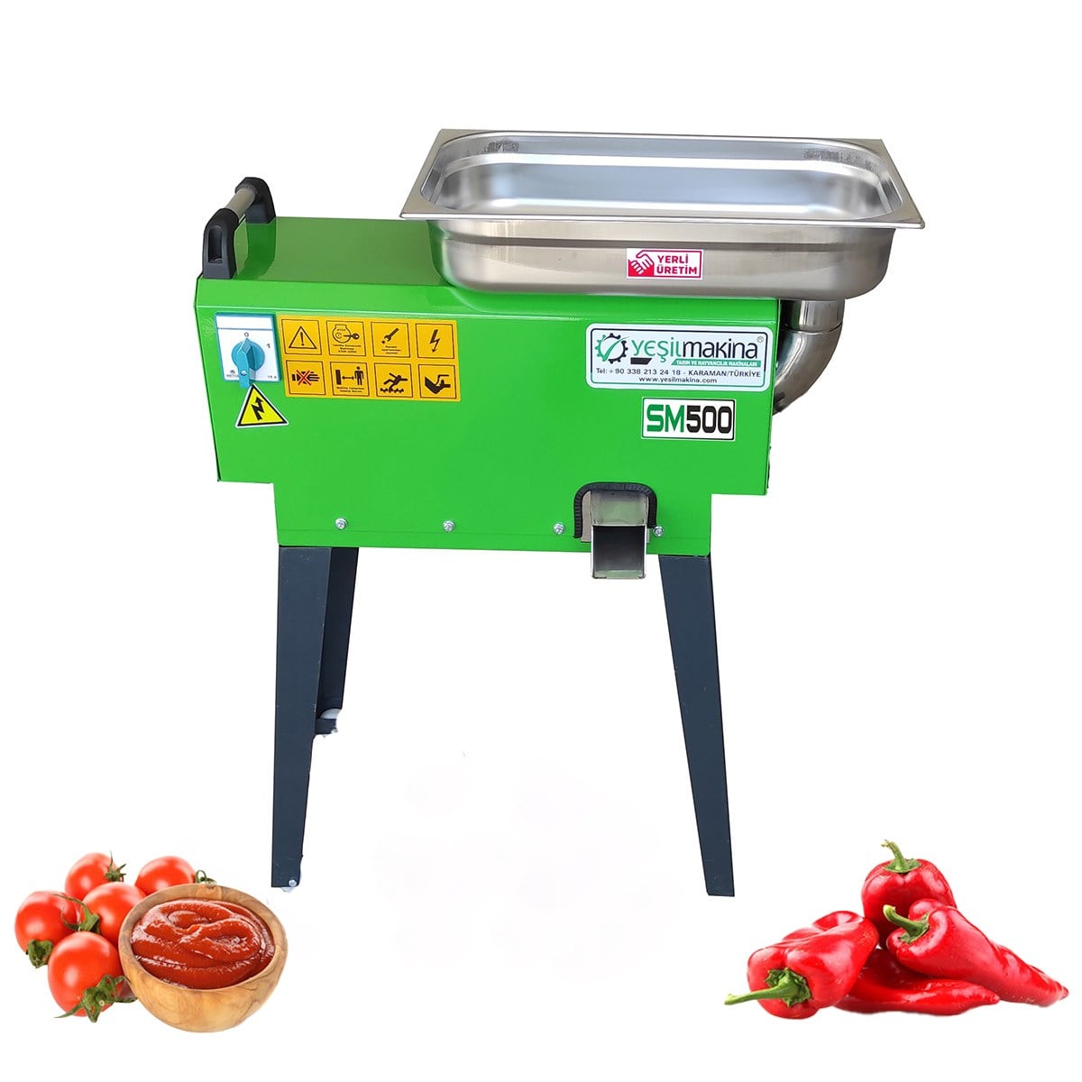 Yeşil Makine Elektrikli Salça Makinesi SM-500 3HP