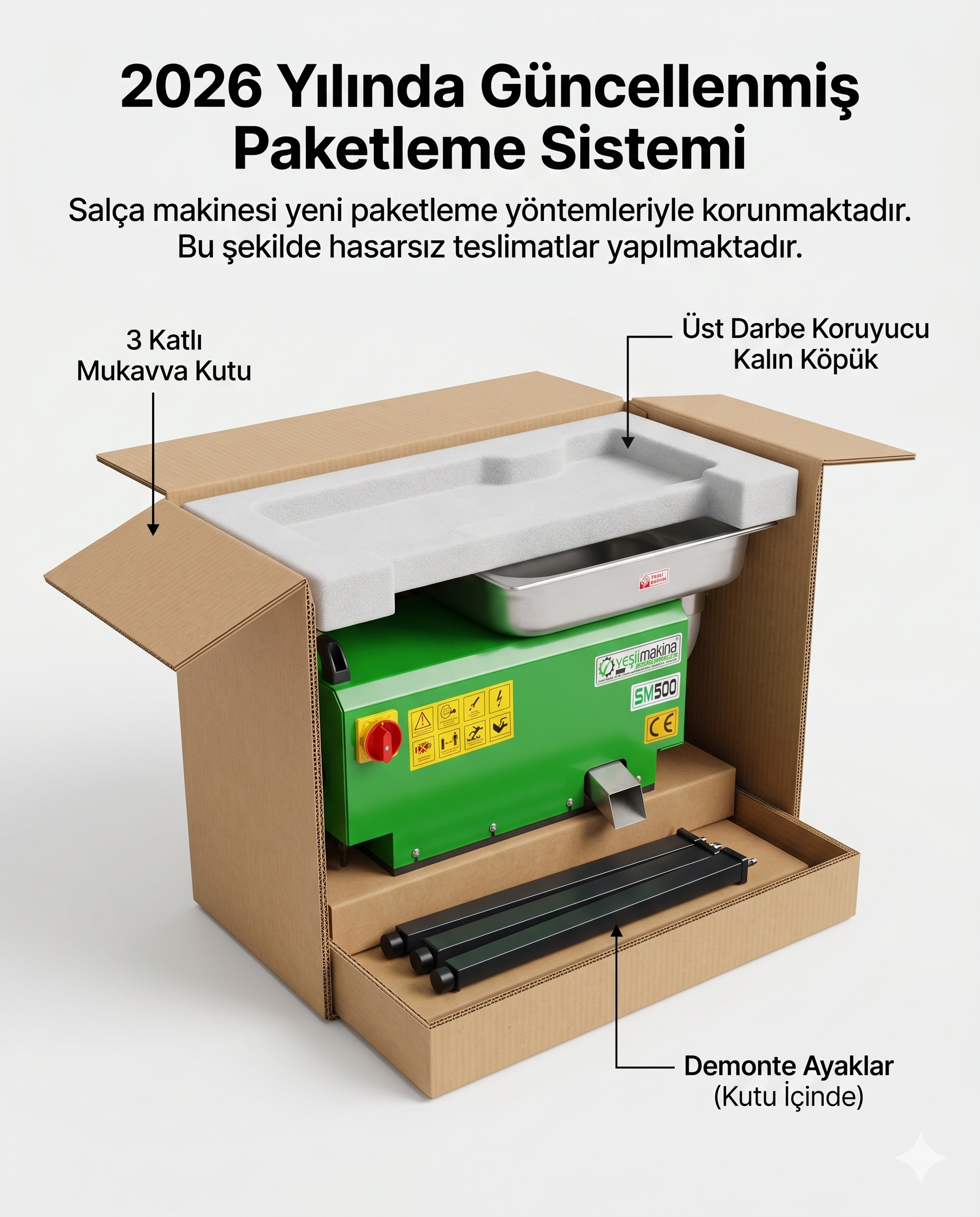 Yeşil Makine Elektrikli Salça Makinesi SM-500 3HP