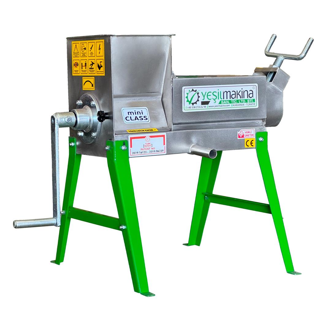 Yeşil Makine Manuel Üzüm Sıkma Şıra Makinesi Mini Class