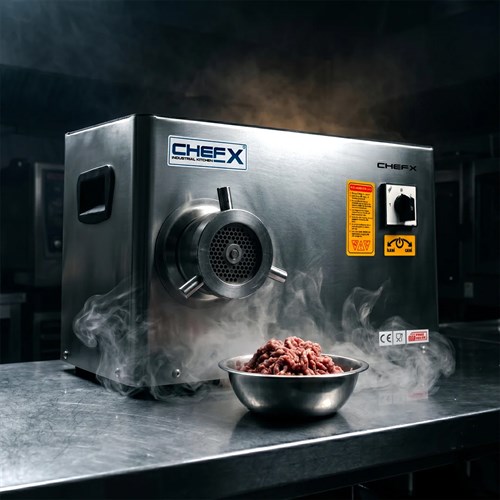 ChefX by Yeşil Makine Profesyonel Et Kıyma Makinesi 12 No 0,75 HP Paslanmaz Çelik