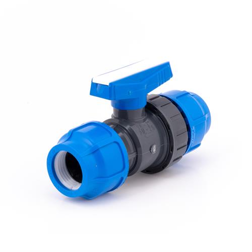 Pimtaş U-PVC Küresel Kaplin Vana PN16 (Ölçü Seçiniz)