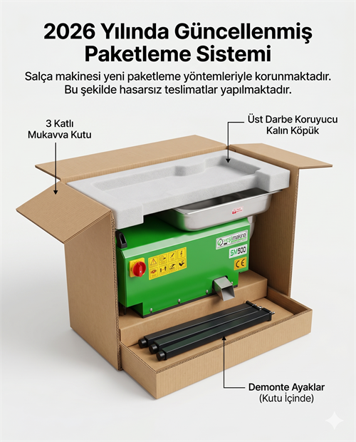 Yeşil Makine Elektrikli Salça Makinesi SM-500 3HP