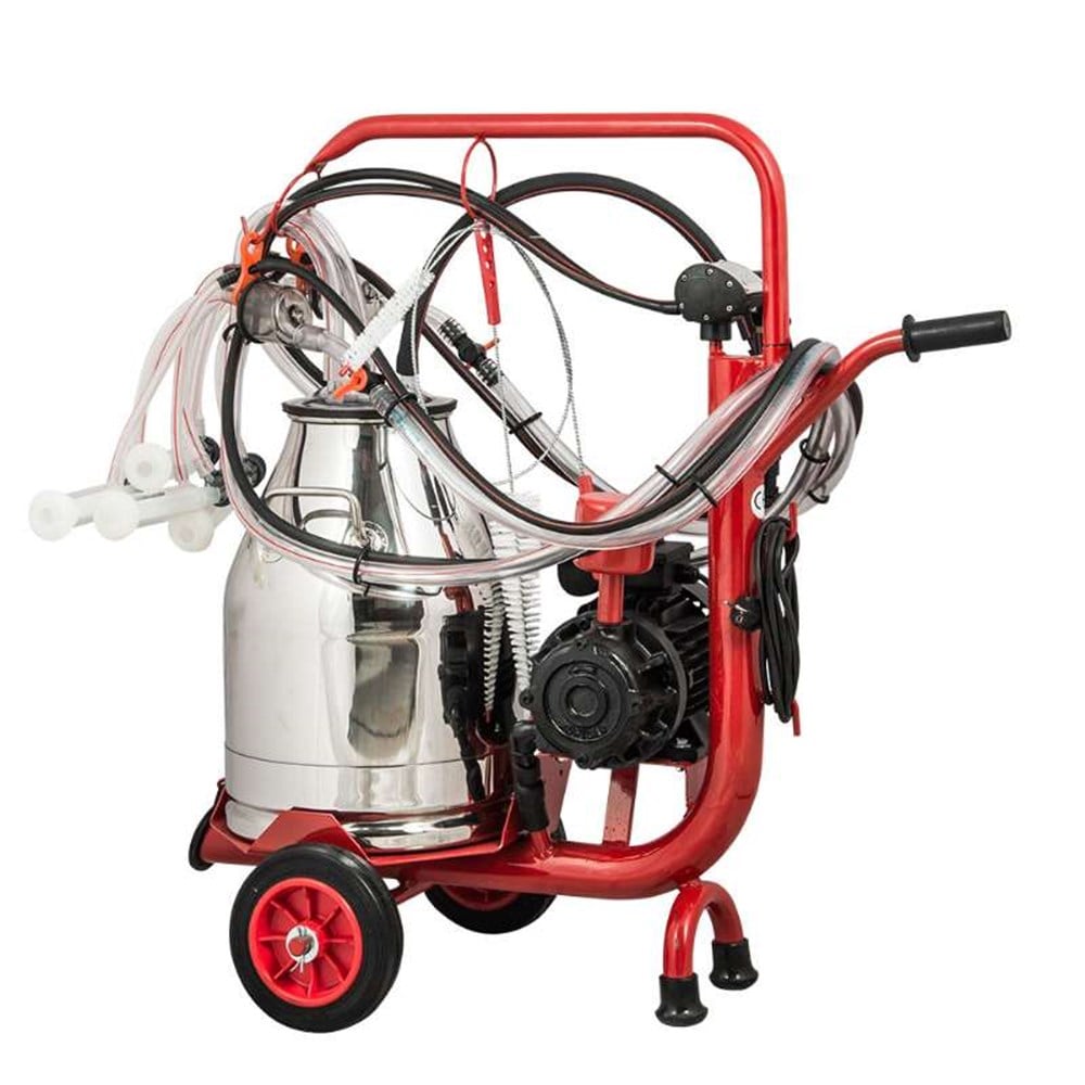 Kurtsan Çift Sağım Tek Güğüm Koyun/Keçi Süt Sağım Makinesi 30 Litre (Kuru)