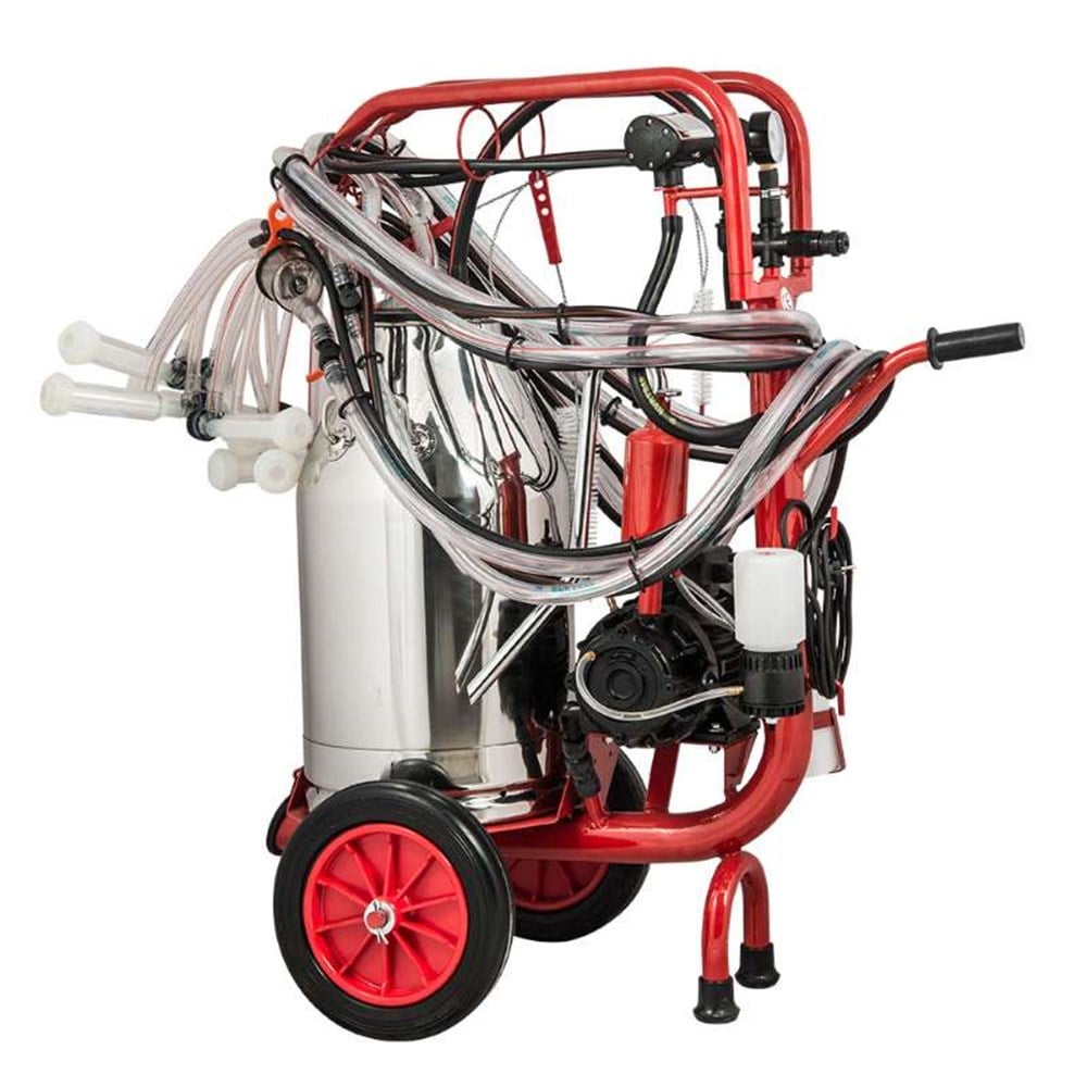 Kurtsan Dört Sağım Tek Güğüm CYK Koyun/Keçi Süt Sağım Makinesi 40 Litre (Yağlı)