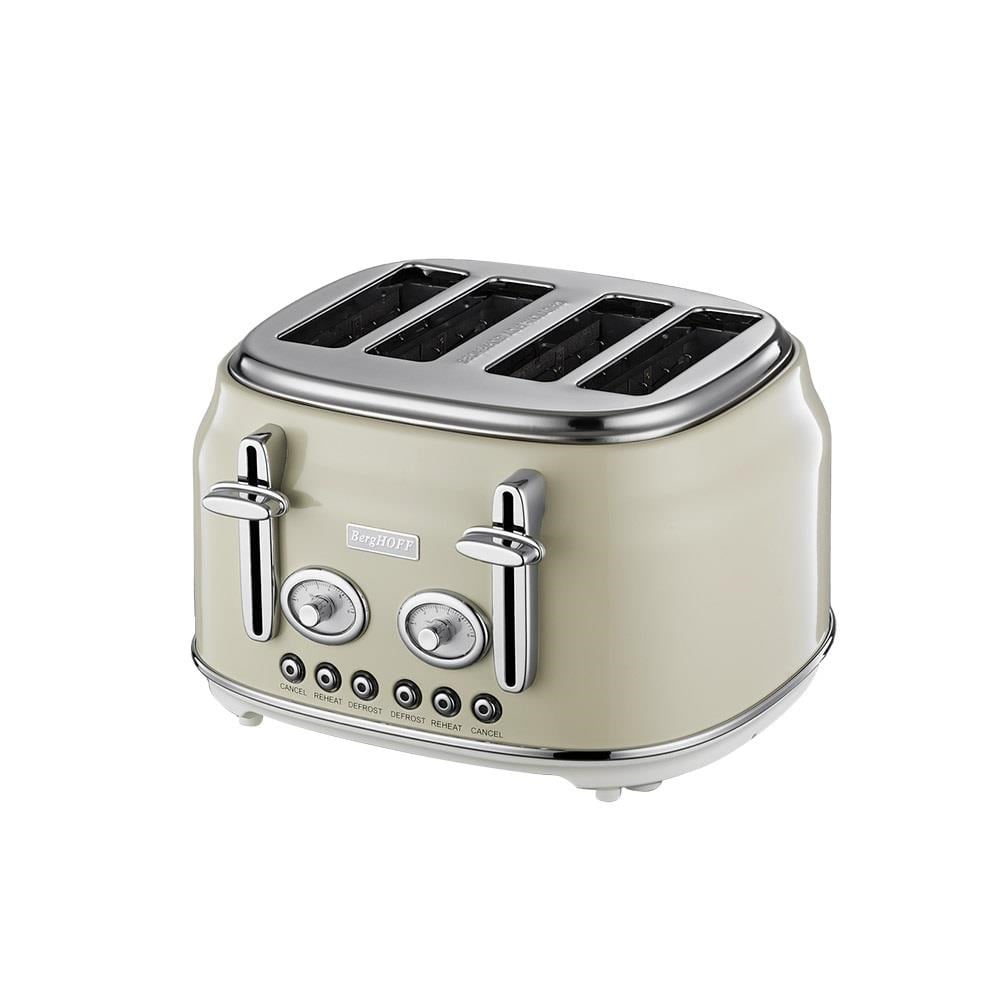 BergHOFF GEM RETRO Krem Rengi Dört Dilim Ekmek Kızartma Makinesi - 7950052
