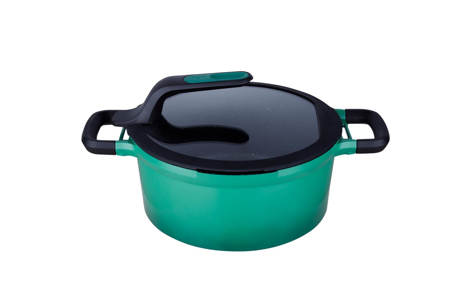 Berghoff Gem Stay Cool Derin Tencere Açık Yeşil 24cm