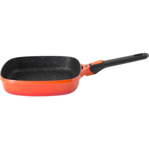 Berghoff Gem Stay Cool Soft Orange Çıkarılabilir Saplı Izgara Tava 24 Cm