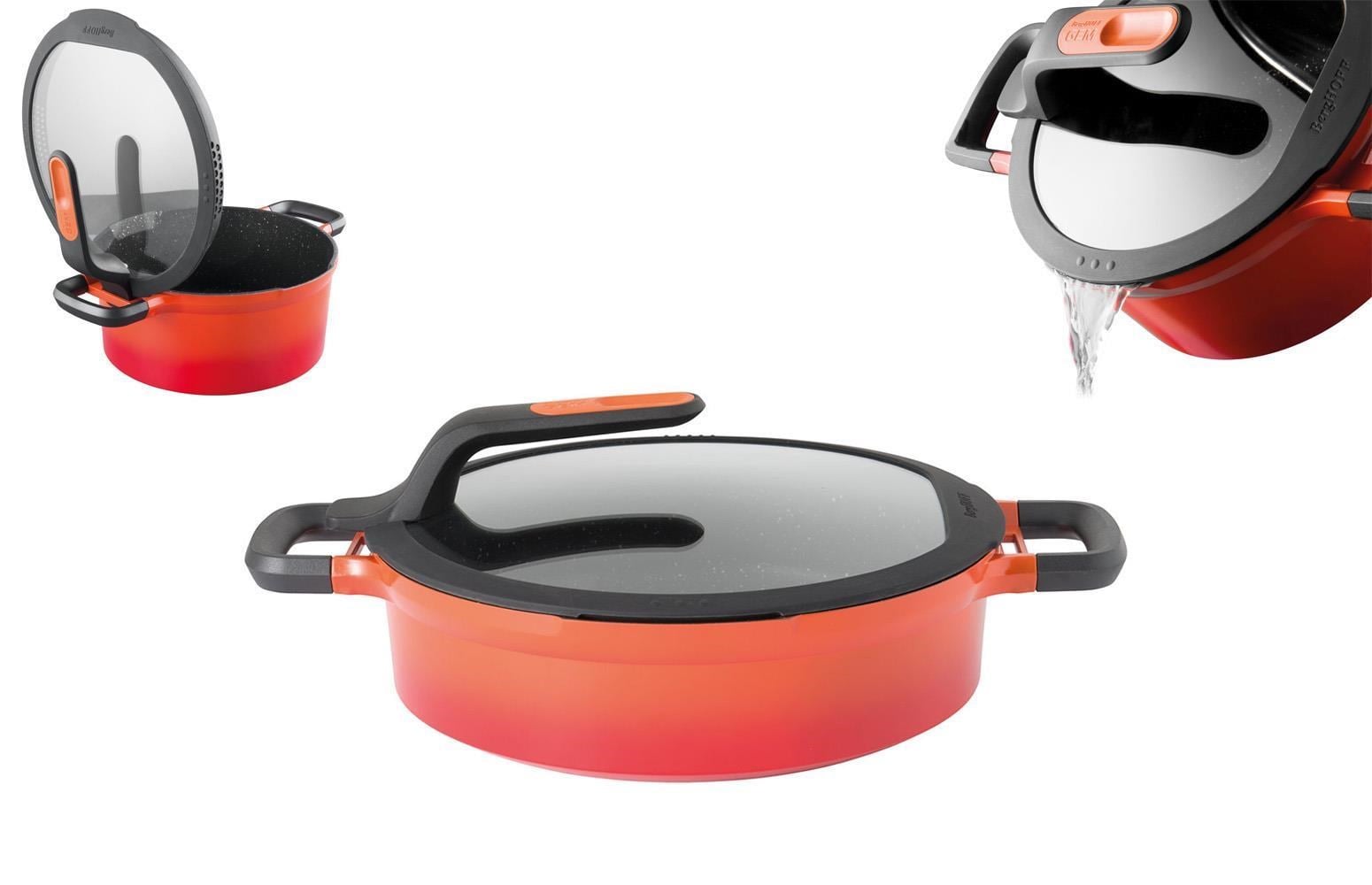 Berghoff Gem Stay Cool Soft Orange Pilav Tenceresi 26 CM - 8501039