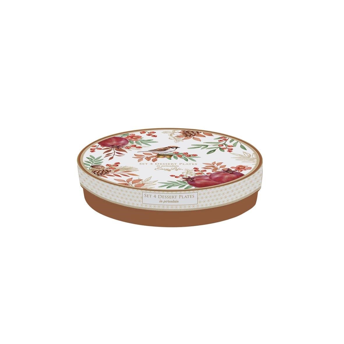 Easy Life Autumn Symphony 4'lü Porselen Pasta Tabağı Ø 19 cm