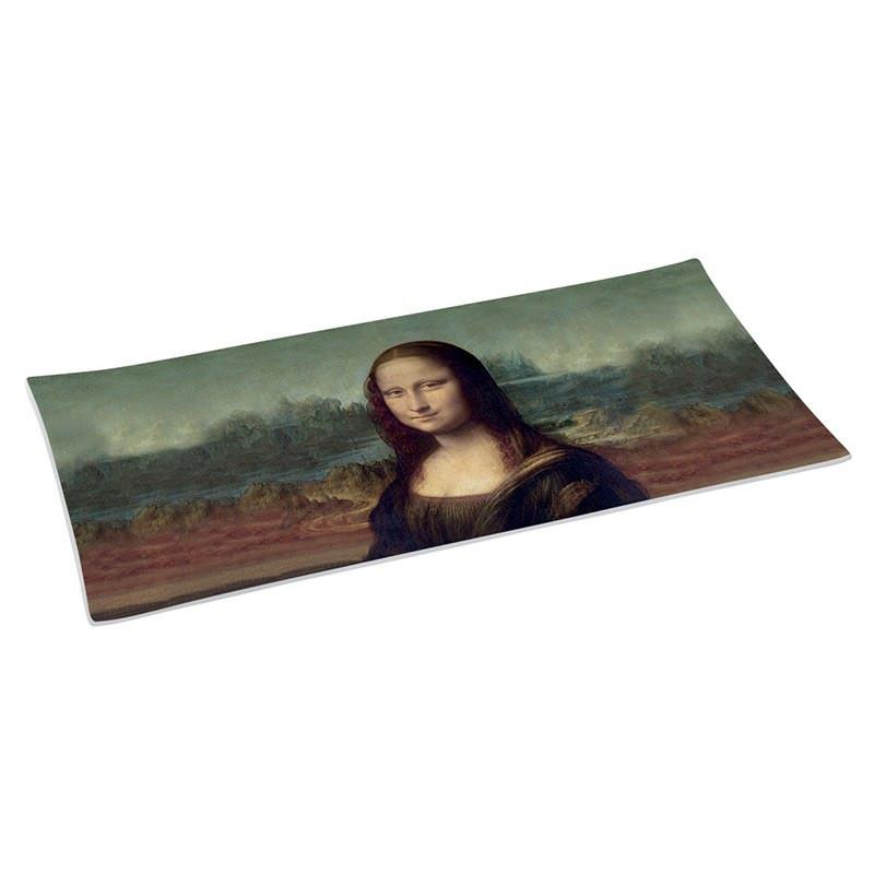 Easy Life MasterPiece Desenli Cam Tepsi 36x17 cm The Mona Lisa