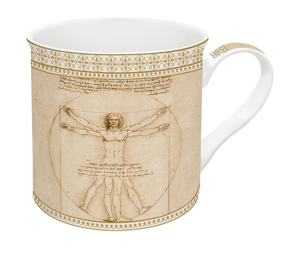 Easy Life MasterPiece Fine China Kulplu Bardak 300 ml. The Vitruvian Man