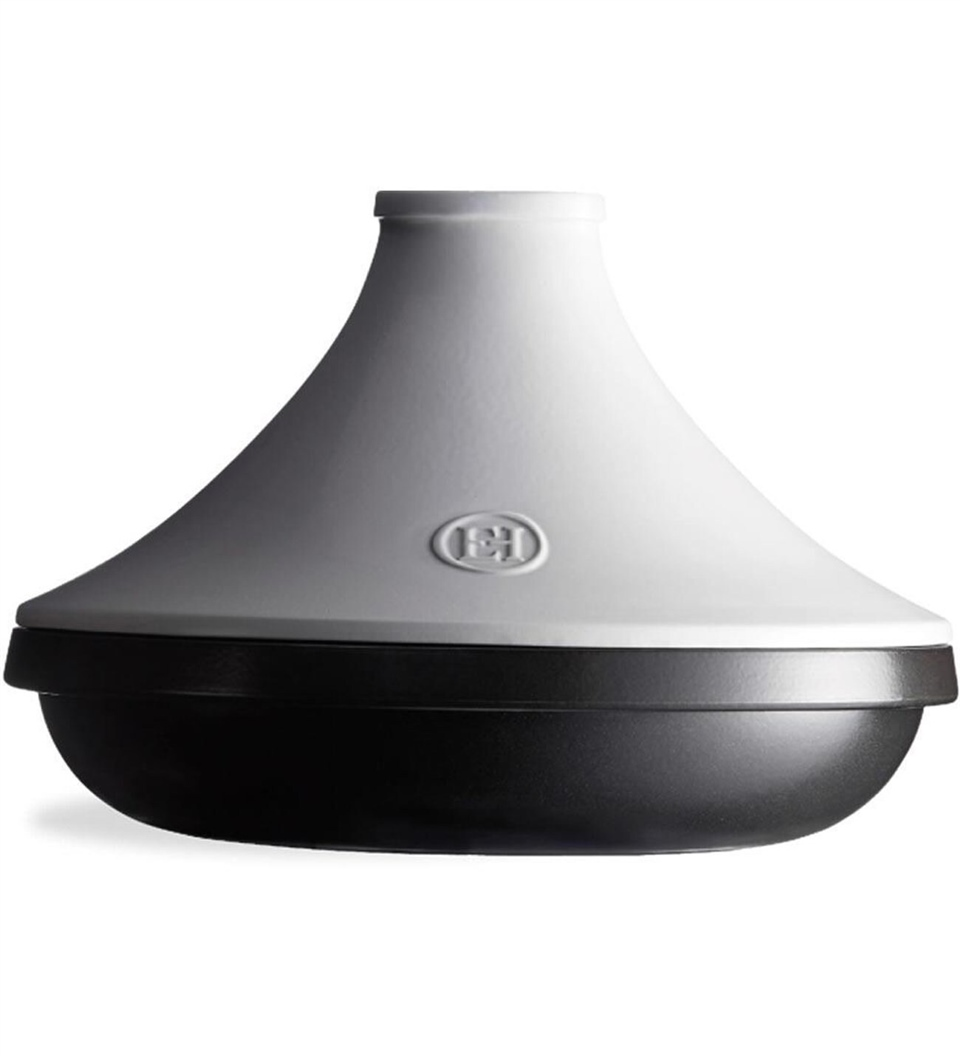 Emile Henry İnduksiyon Uyumlu Tajin 32 Cm 4 Lt Slate Beyaz Kapaklı Slate -776632