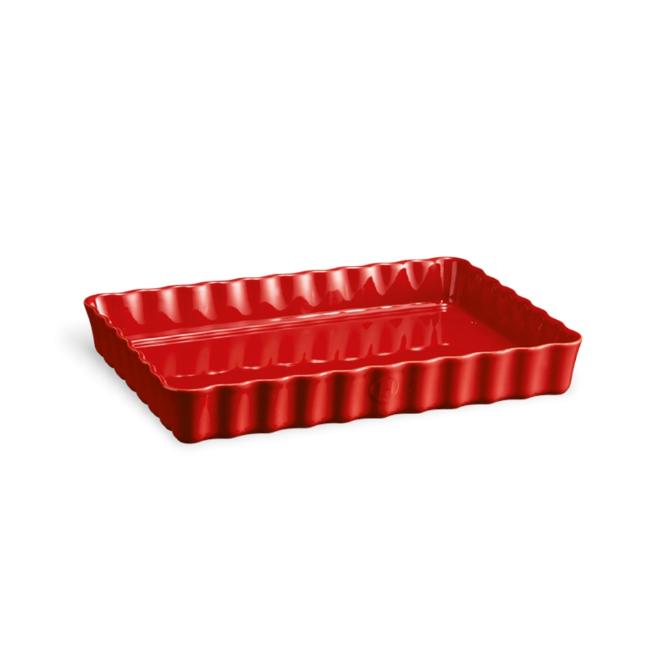 Emile Henry Tart-Börek-Fırın Kabı Dikdörtgen 33 X 24 Cm Kırmızı Burgundy -346038