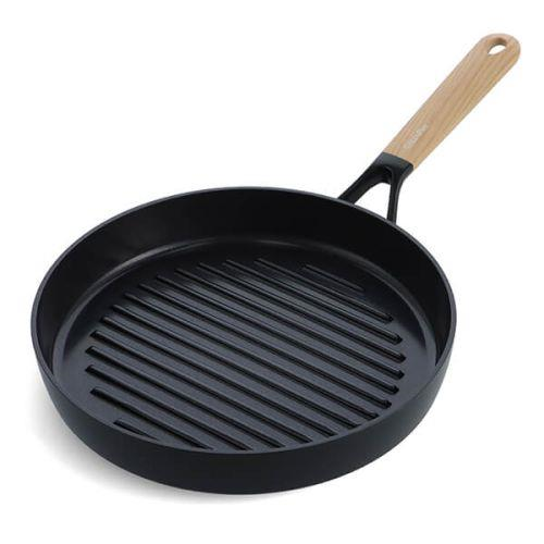 GreenPan Eco Smartshape 28Cm Meşe Sap Görünümlü Grill Tava Yuvarlak