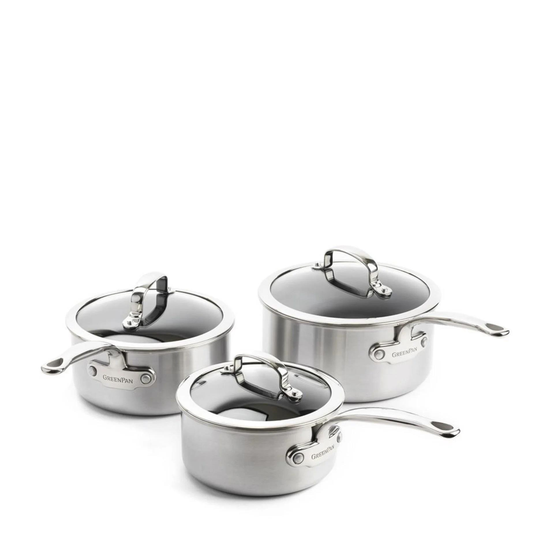 GreenPan Premiere 3'Lü Kapaklı Kaçerola Seti