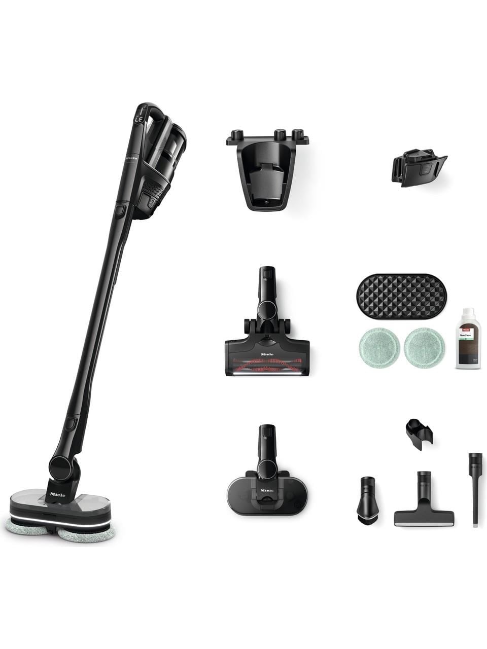 Miele Triflex HX3 Aqua Obsidyen Siyahı - Şarjlı Dik Süpürge