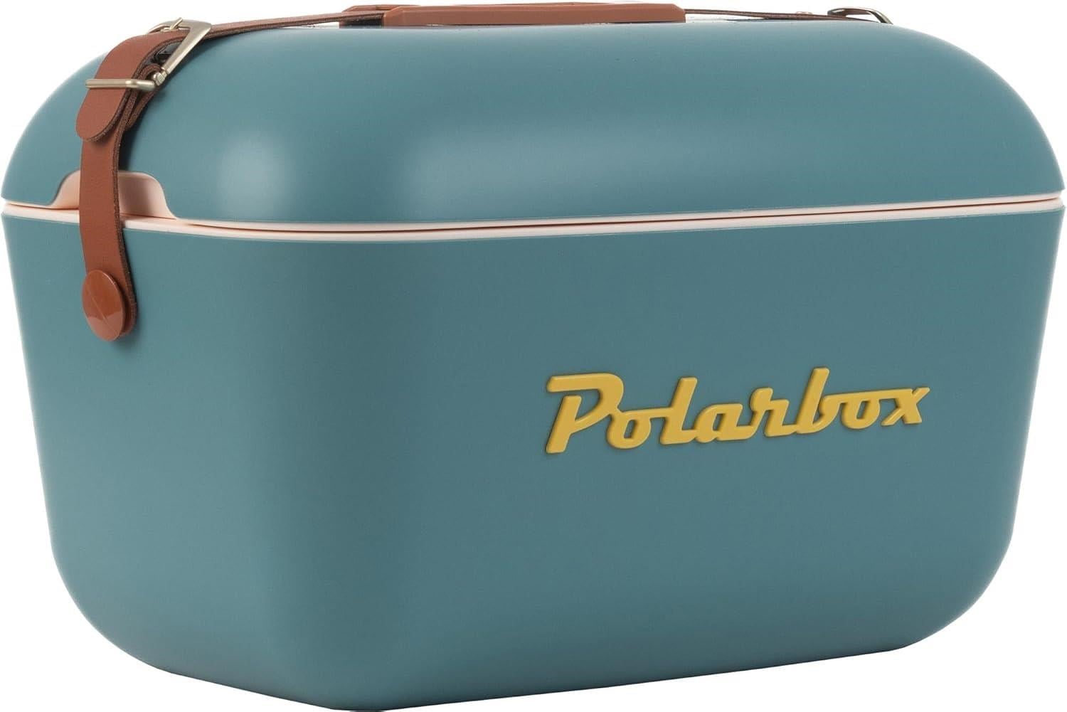 Polarbox 9312 Deri Kayışlı Blue - Marine Classic 20Lt. Taşınabilir Soğuk&Sıcak Termos Çanta