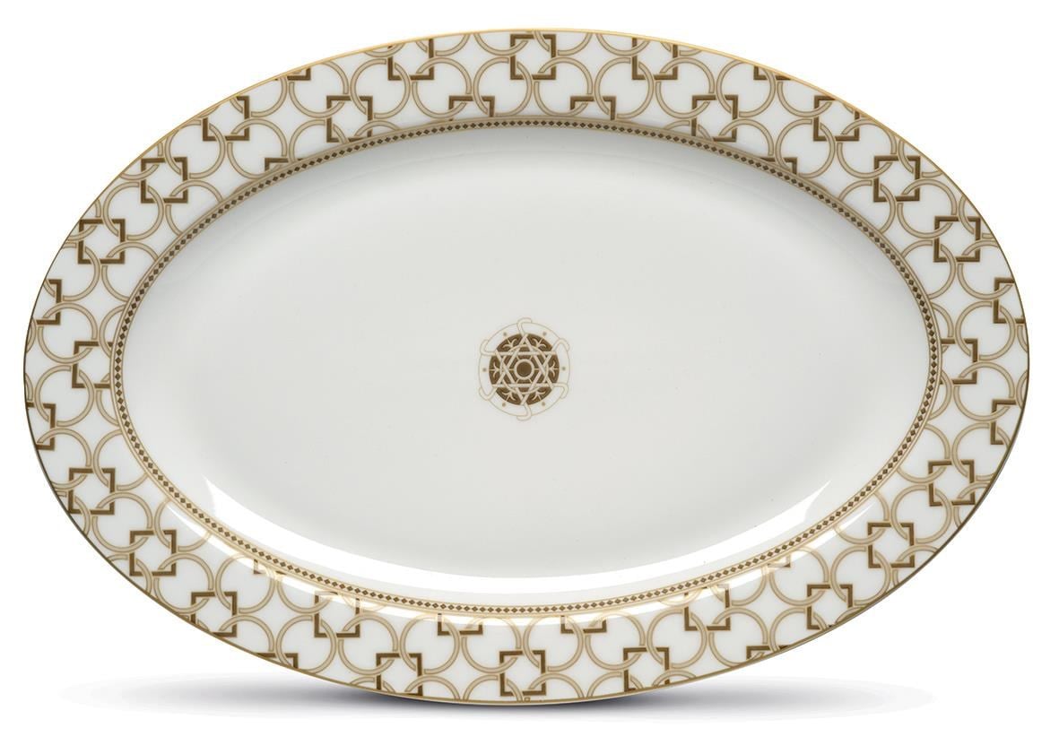 Pozzi Milano Deco Porselen Oval Servis Tabağı 36cm x 24,5cm - PM0132 DECO