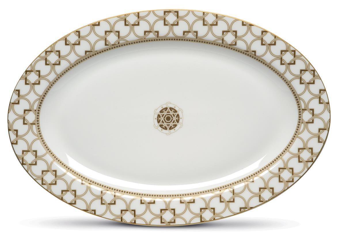 Pozzi Milano Deco Porselen Oval Servis Tabağı 36cm x 24,5cm - PM0132 DECO