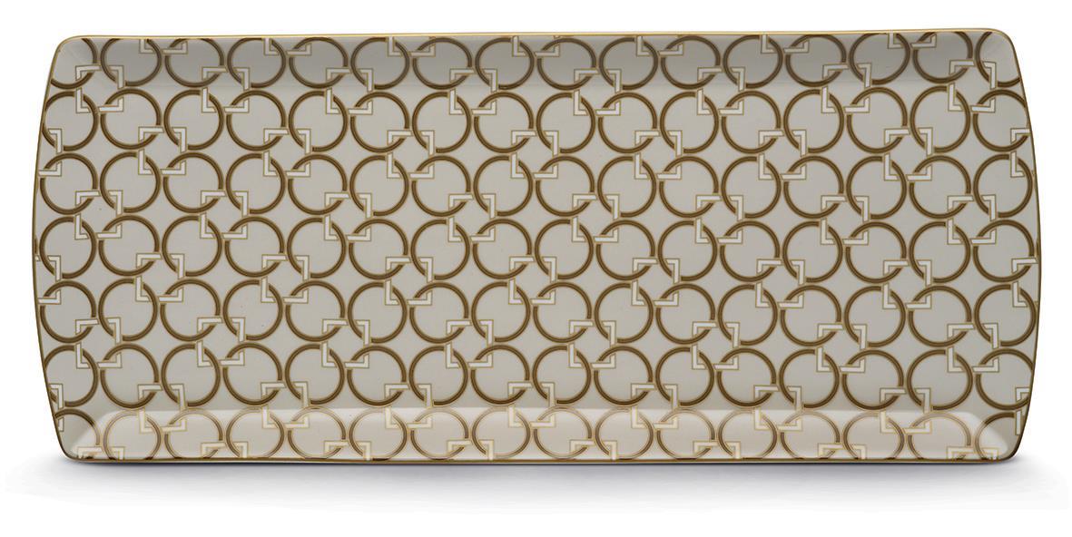 Pozzi Milano Deco Porselen Servis Tabağı 35cm x 15cm - PM0131 DECO