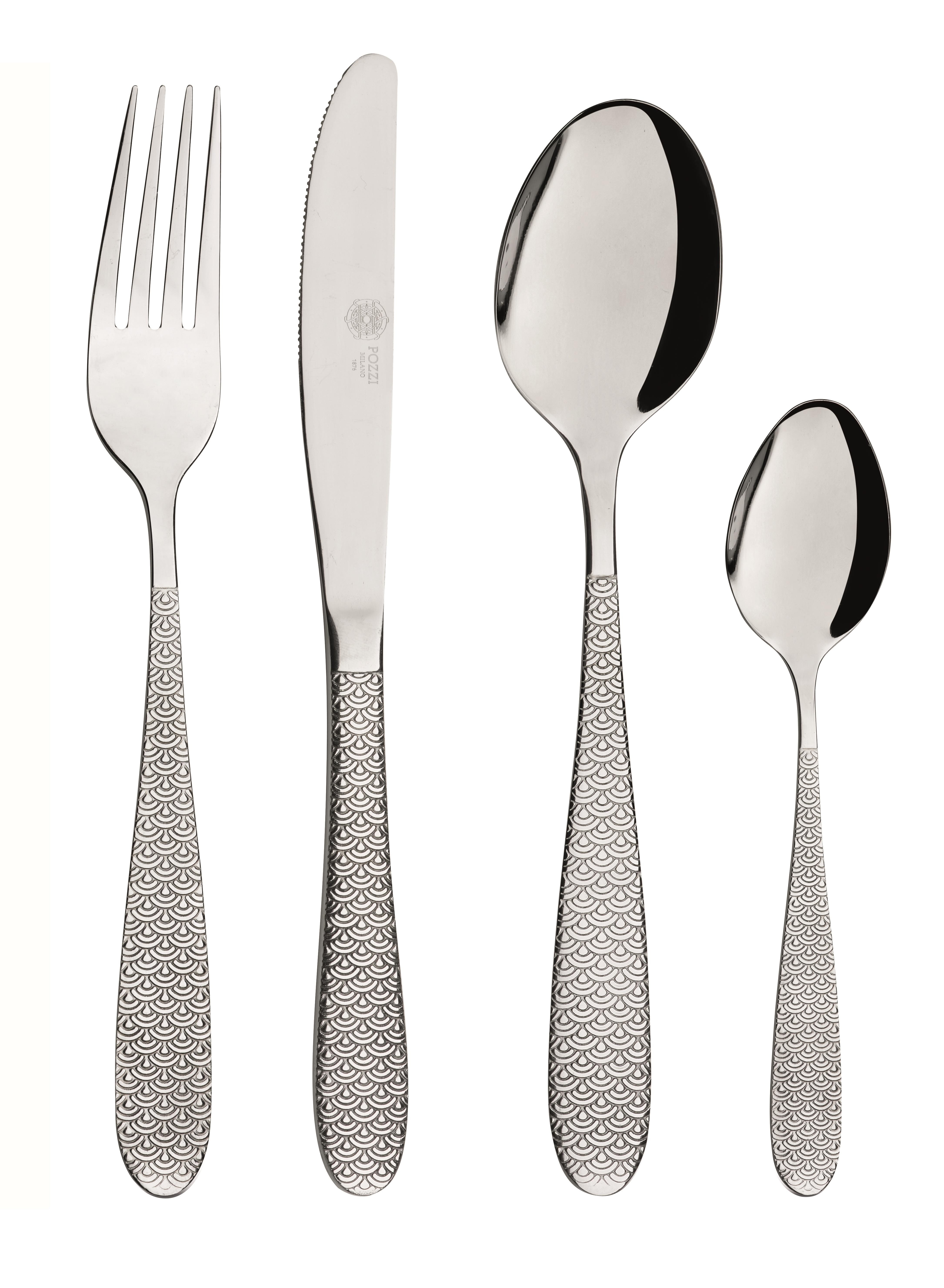 Pozzi Milano Essentials 24 Parça Çatal Bıçak Takımı - PM0110 S
