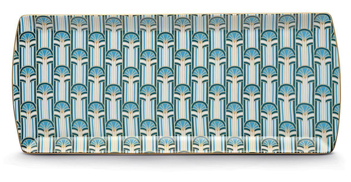 Pozzi Milano Liberty Porselen Servis Tabağı 35cm x 15cm - PM0131 LBRT