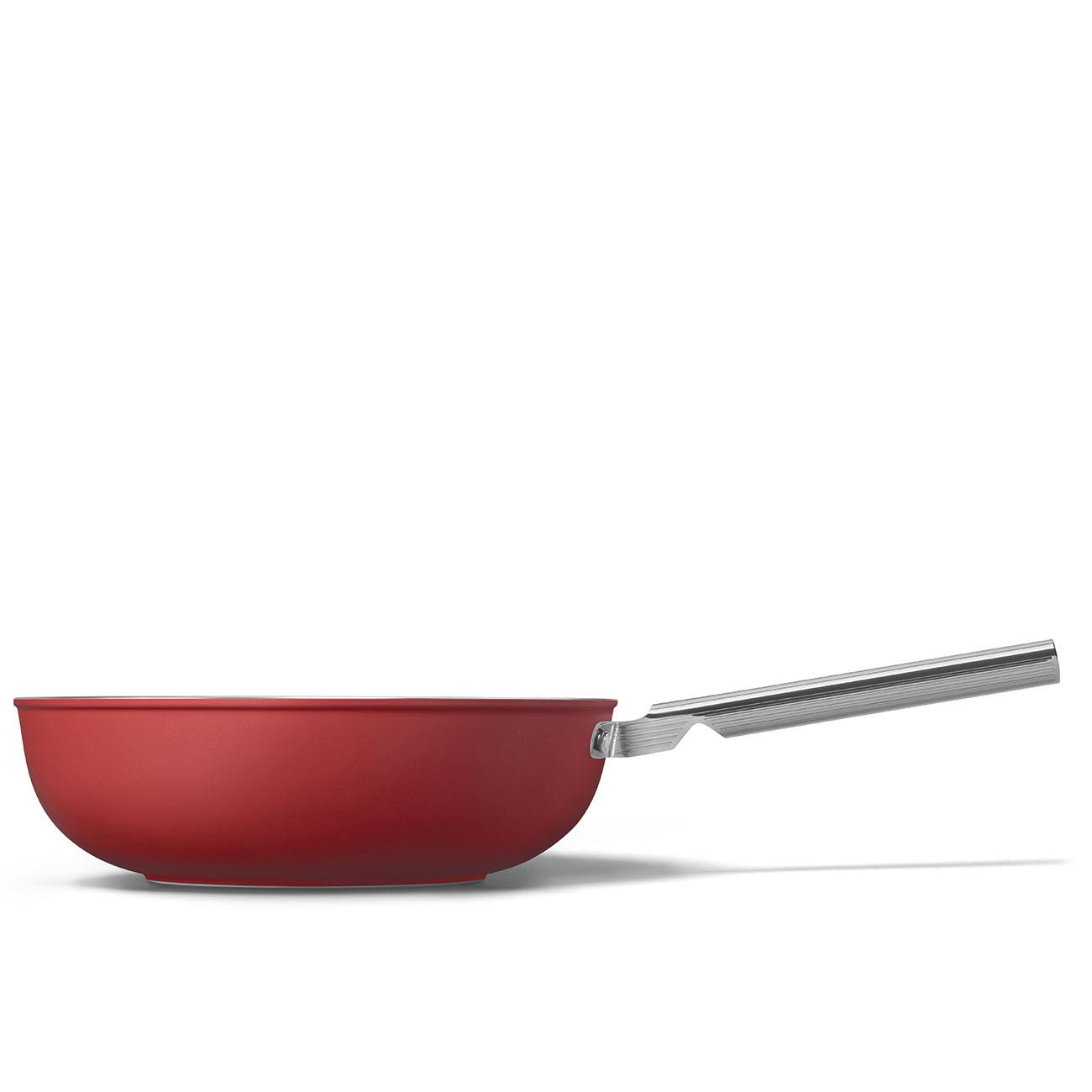 SMEG 30 CM WOK TAVA KIRMIZI