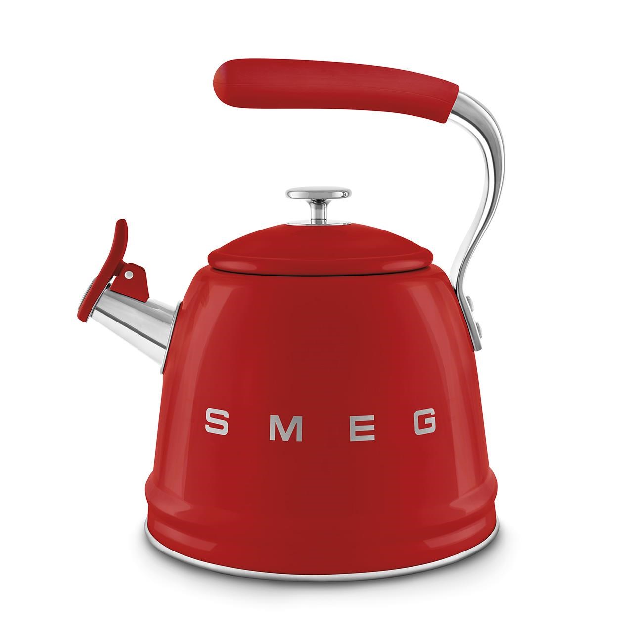 SMEG 50's Style Kırmızı Set Üstü Islıklı Kettle 2.3 L - CKLW2001RD