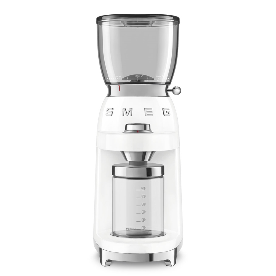 Smeg Beyaz Kahve Öğütme Makinesi CGF01WHEU