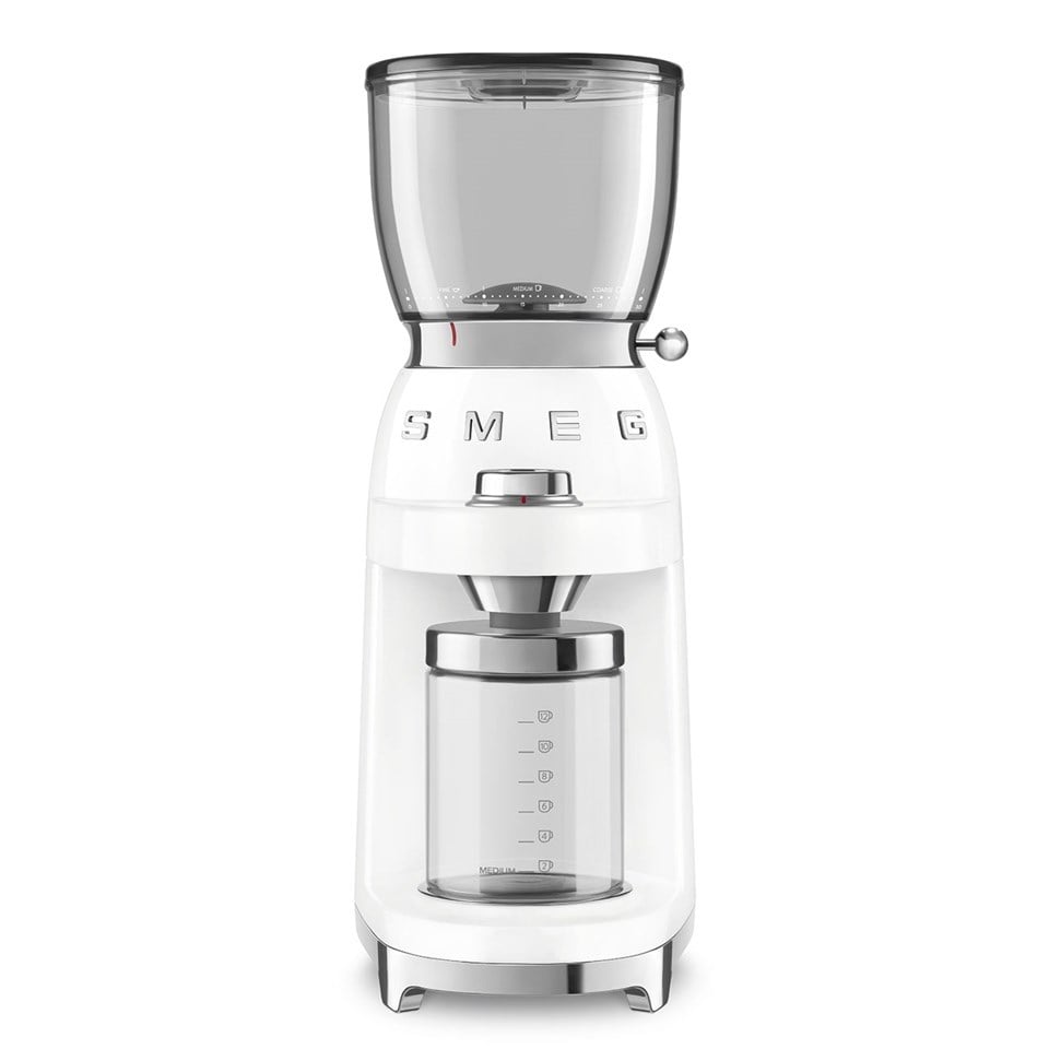 Smeg Beyaz Kahve Öğütme Makinesi CGF01WHEU