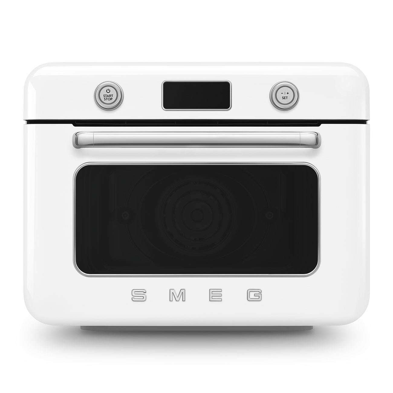 SMEG COF01WHEU RETRO SERİSİ SOLO TEZGAH ÜSTÜ KOMBİ BUHARLI FIRIN BEYAZ