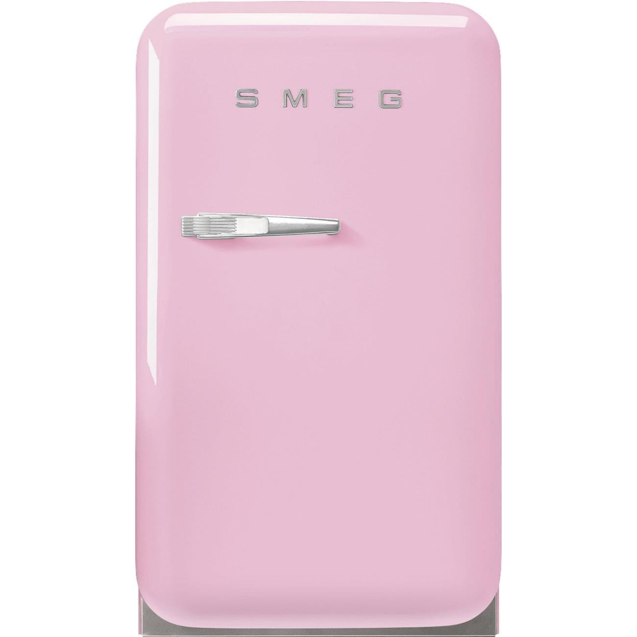 Smeg Fab5 Pembe Retro Mini Buzdolabı Sağ Menteşe