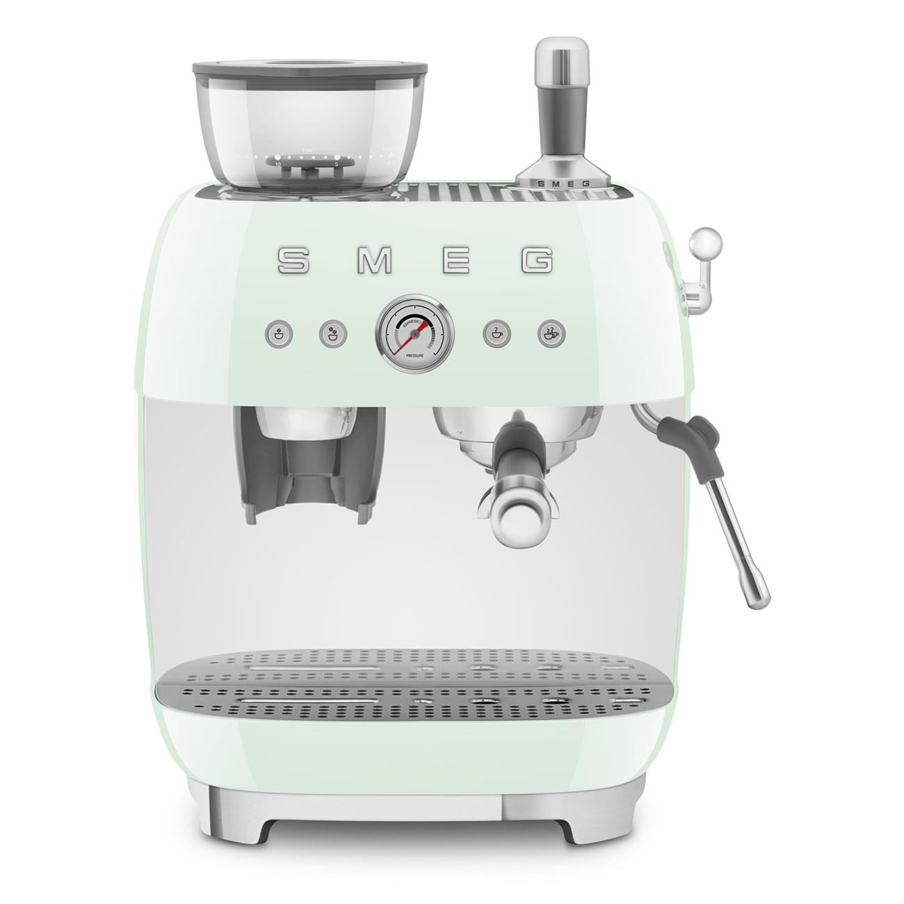 Smeg Kahve Öğütücülü Espresso Makinası Pastel Yeşil