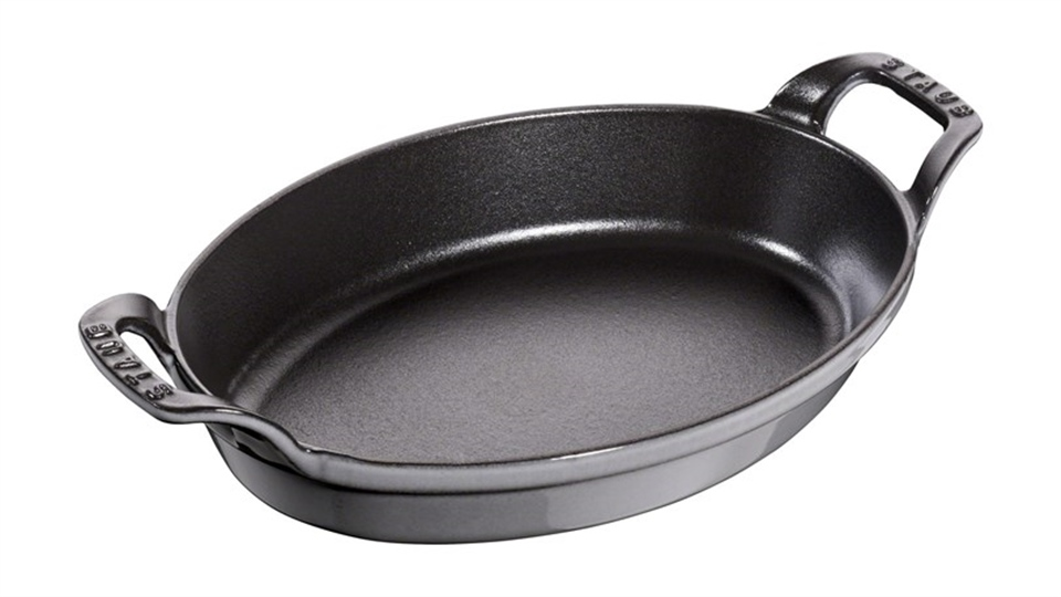 Staub 24cm Çift Kulplu Demir Döküm Sahan/Fırın Kabı Grafit Gri - 405095620