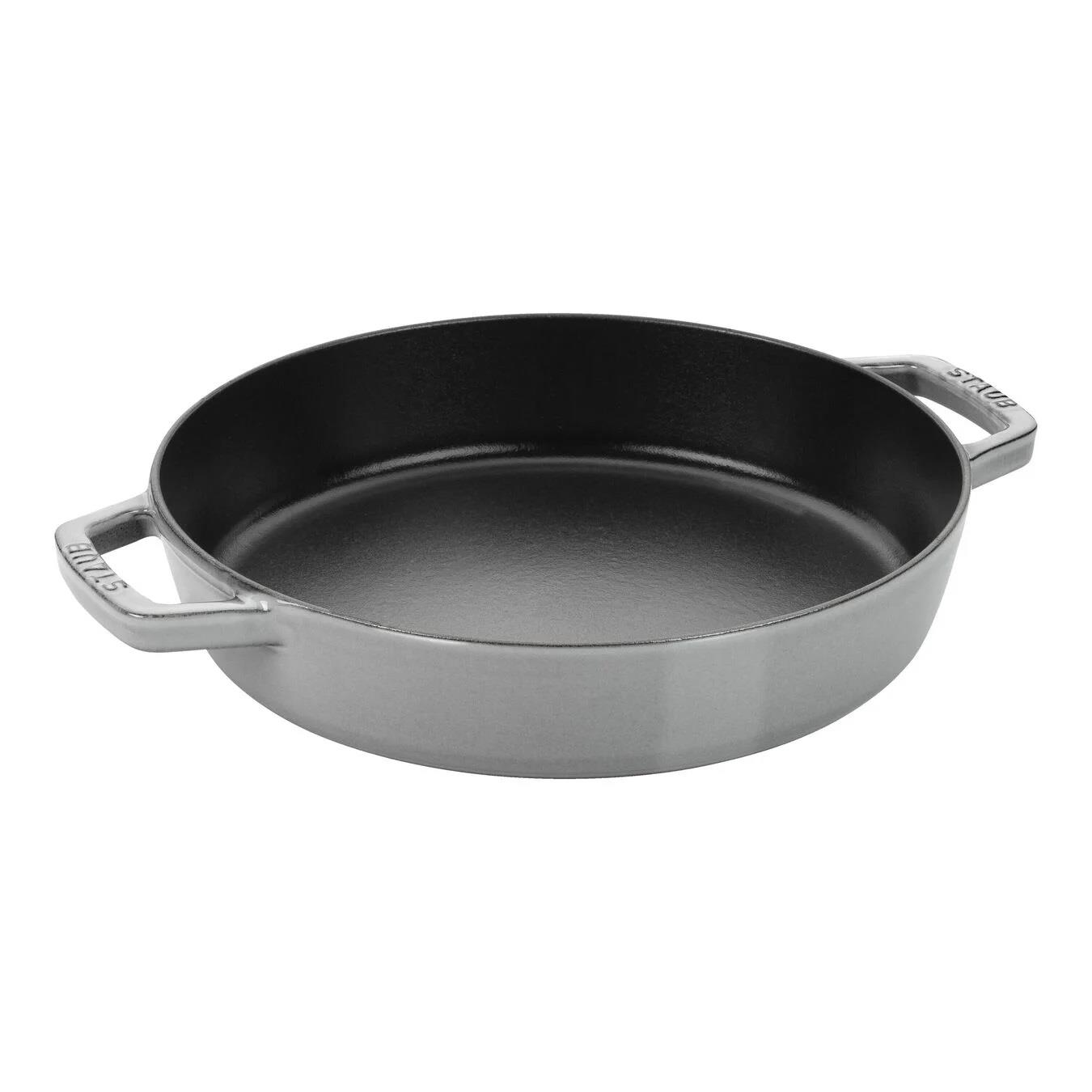 Staub Çift Kulplu Döküm kızartma tavası