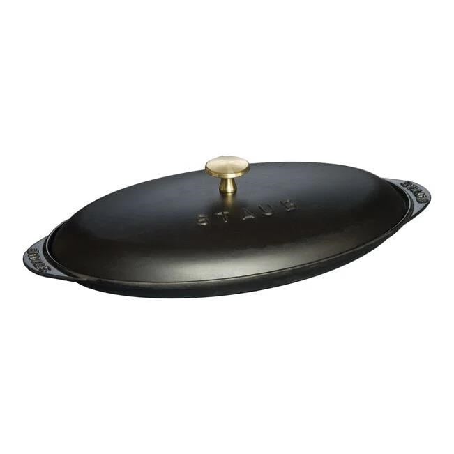 Staub Demir Döküm Balık Servis Tabağı / Kapaklı Fırın Kabı 31 Cm- 405094000