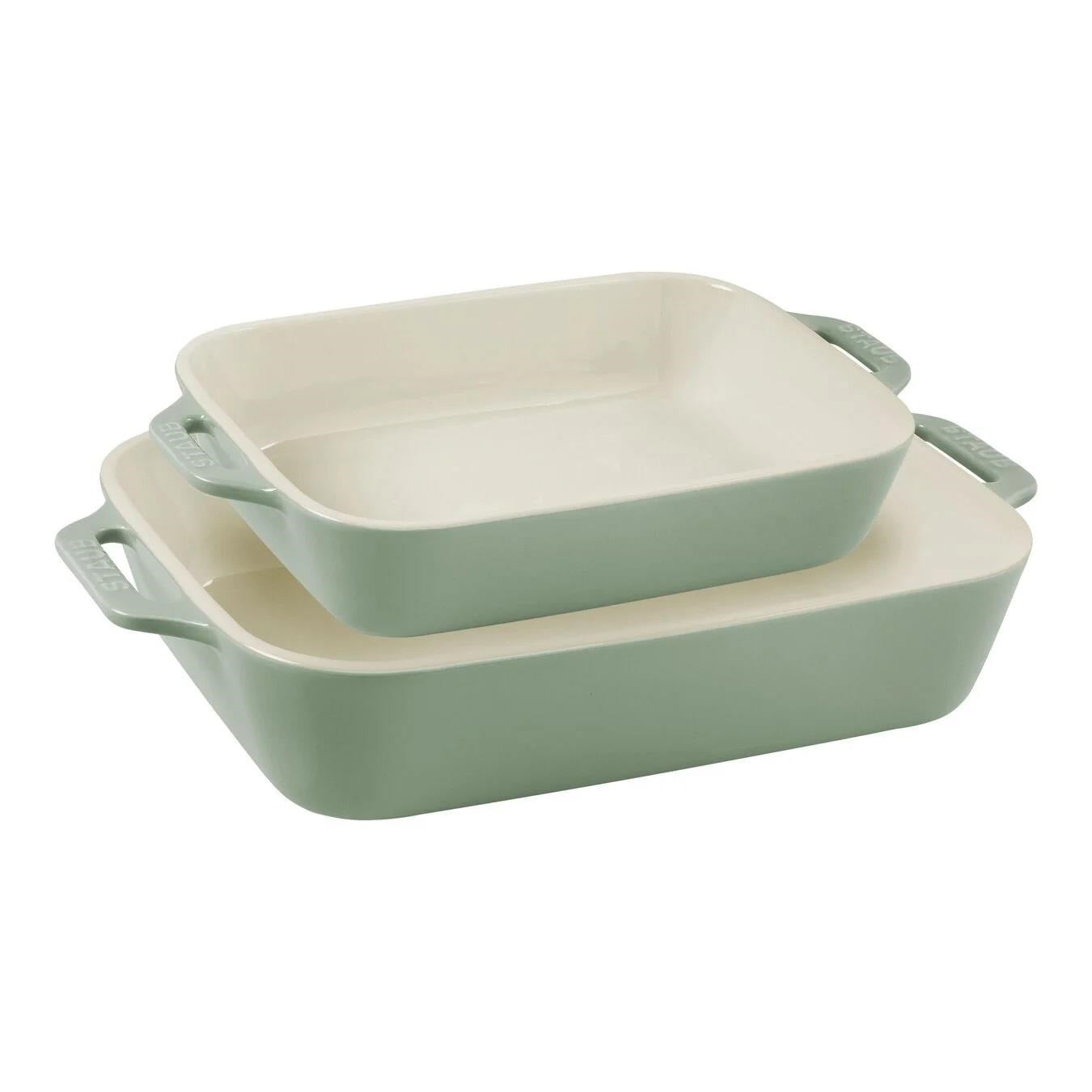 STAUB SERAMİK DİKDÖRTGEN FIRIN KABI SETİ 2 PRÇ OKALİPTÜS - 405087290