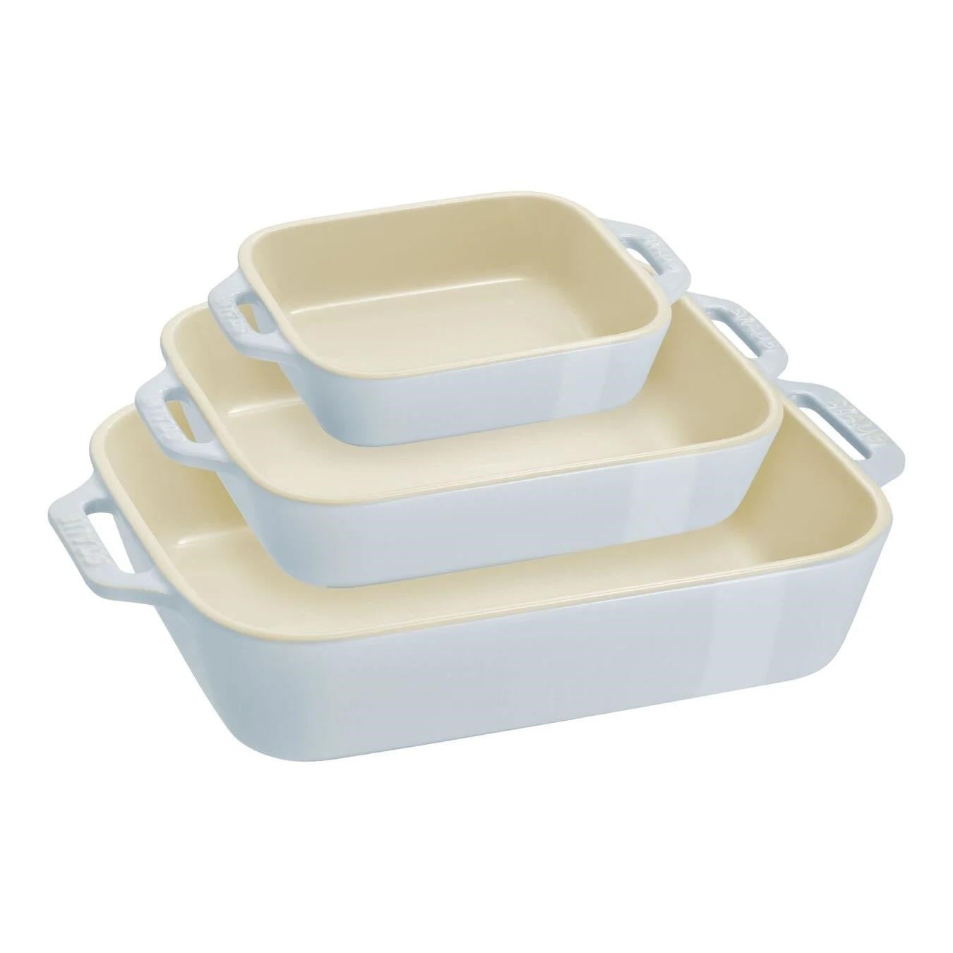 STAUB SERAMİK FIRIN KABI SETİ 3PRÇ BEBEK MAVİSİ - 1025100