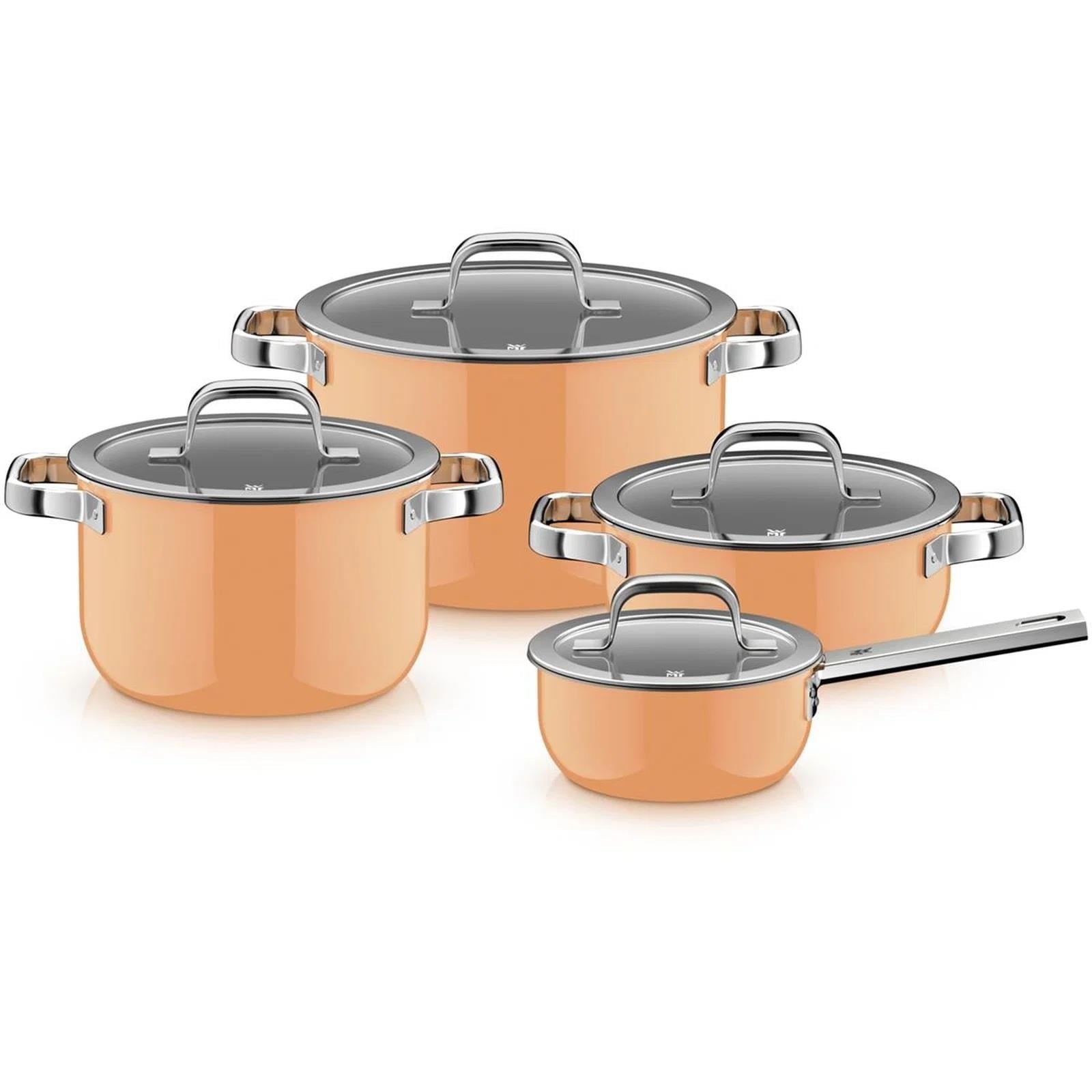WMF Fusiontec Tencere Seti 4 Parça Papaya Turuncu