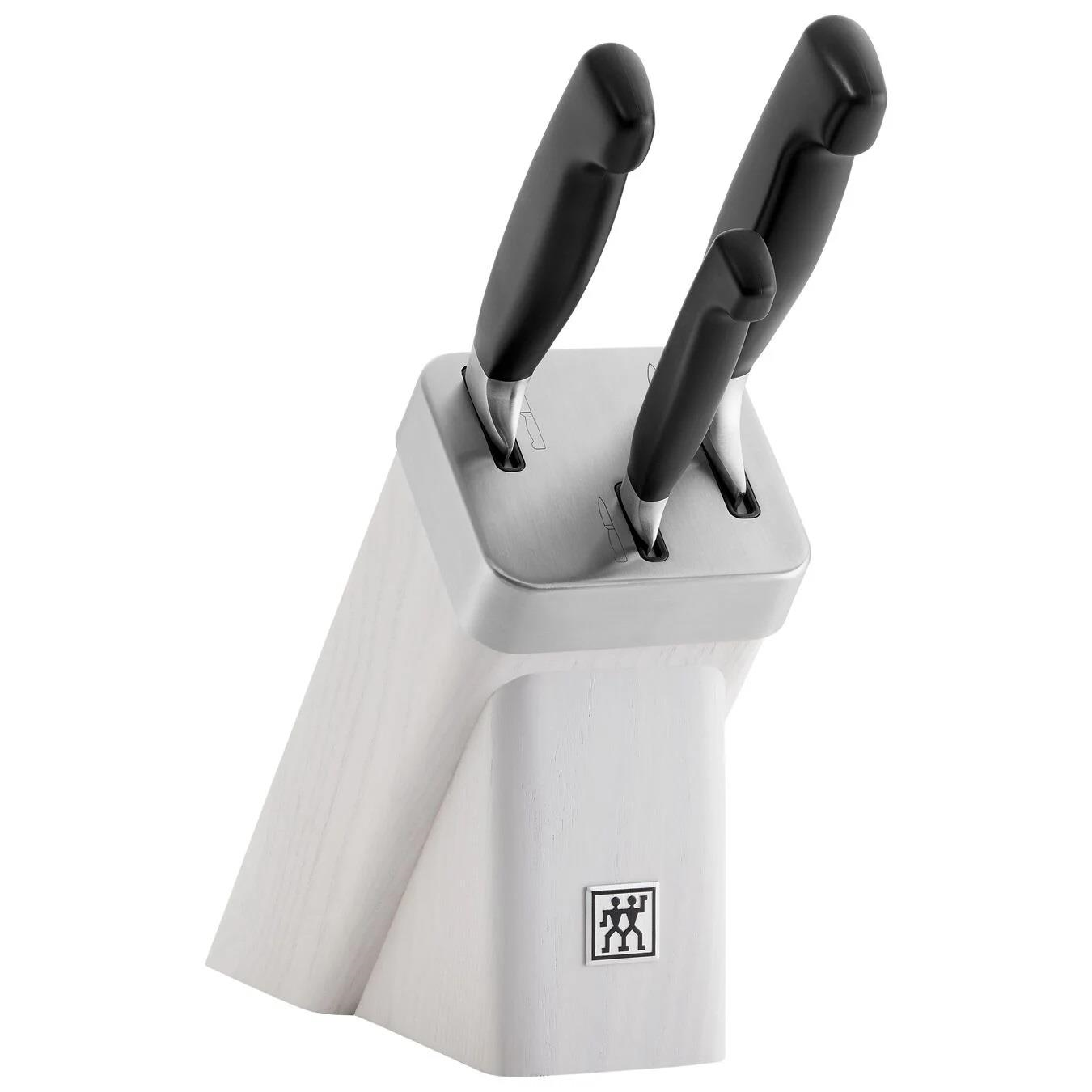 Zwilling Four StarBlok Bıçak Seti Kendinden Bilemeli, 4-parça, beyaz