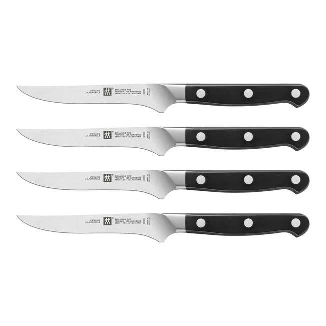 ZWILLING Pro 4-Parça Biftek Bıçağı Seti Özel Formül Çelik - 384300020