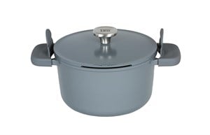 Berghoff Leo Phantom Kapakli Yapişmaz Derin Tencere 24 Cm Smoked Grey