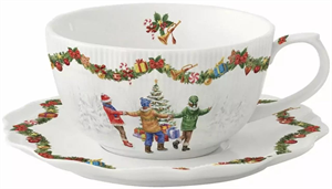 Easy Life Christmas Round Dance Porselen Fincan 300ml & Tabak Christmas Round Dance